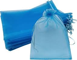 Large Blue Organza Bag | Accessories - handbag | Wiccan Center
