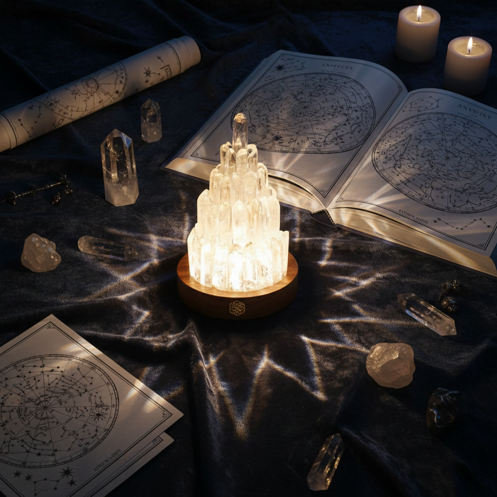 Light & Wisdom - Crystal Lamp & Astrology Book