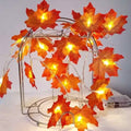 Lighted Fall Garland 40 LED String Light | Seasonal Decor | Wiccan Center
