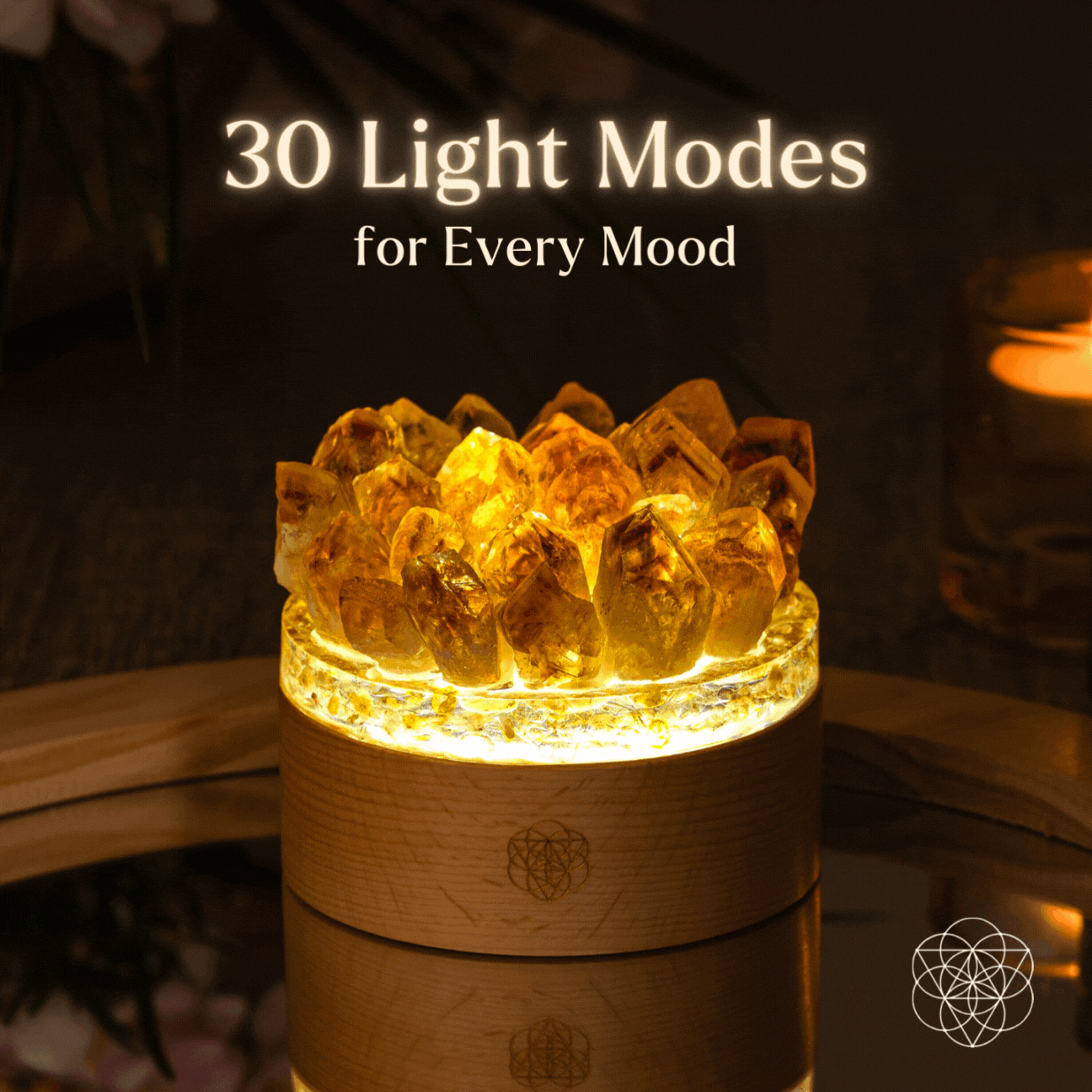 Turn My Life to Gold - Midas Citrine Lamp | Night Light | Wiccan Center