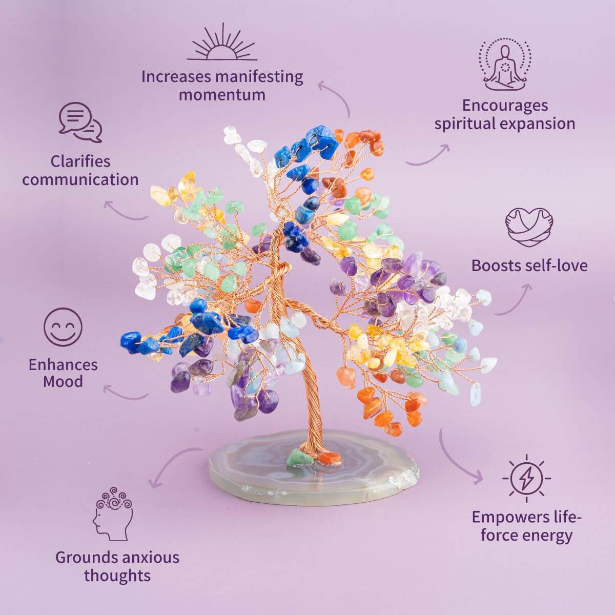 Limitless Possibilities - Feng Shui Chakra Tree | Crystal Tree | Wiccan Center