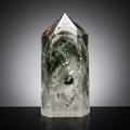 Madagascar Green Ghost Phantom Quartz Obelisk - 1.73LB Vitreous Healing Point | CrystalCloud Company | Crystal Points & Towers | Wiccan Center