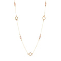 Long Delicate Orange Moonstone and Bronze Necklace | Necklaces | Wiccan Center