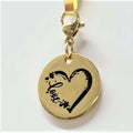 Love Heart Charm Gold | Shop All | Wiccan Center