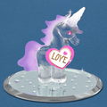 "Love" Glass Unicorn Figurine