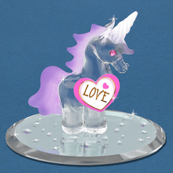 "Love" Glass Unicorn Figurine | Unicorn Gifts | Wiccan Center
