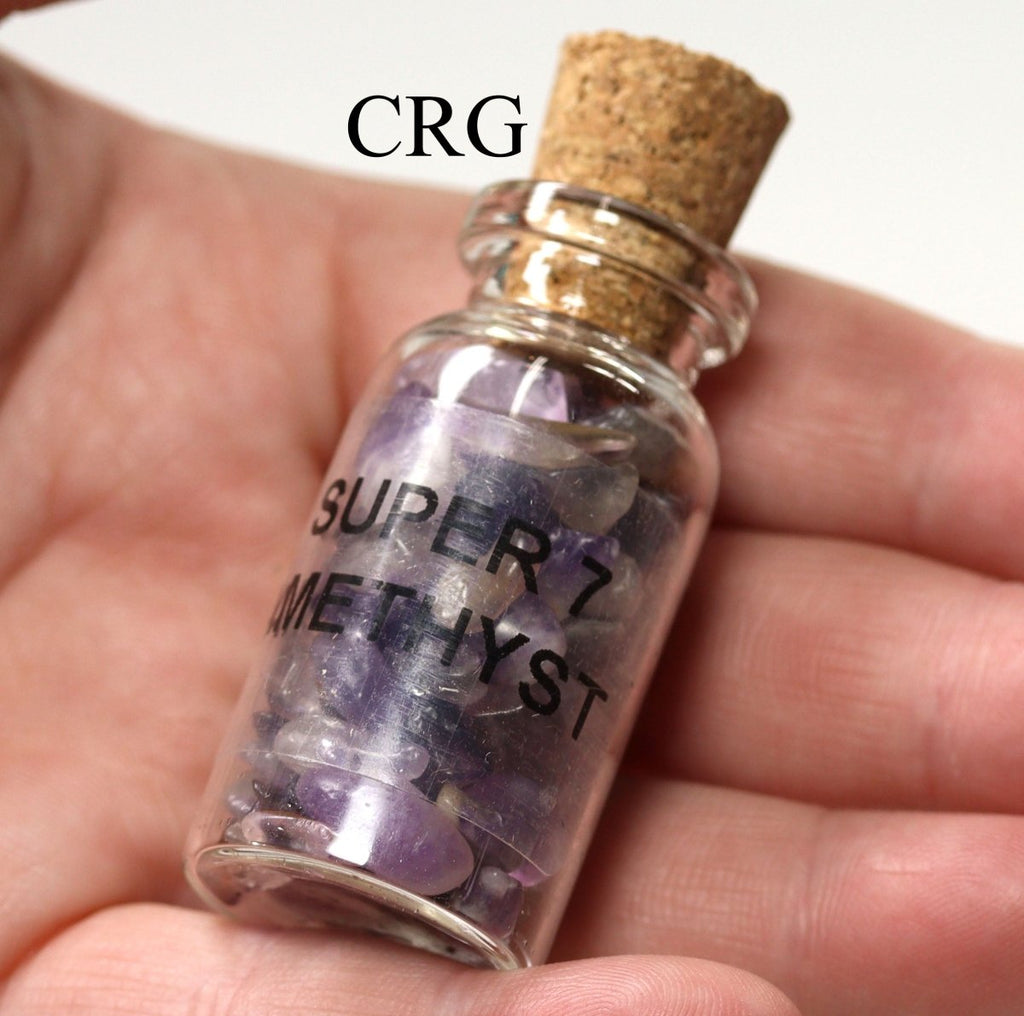 LUCKY SET - Assorted Gemstone Chip Bottles / 15 PC
