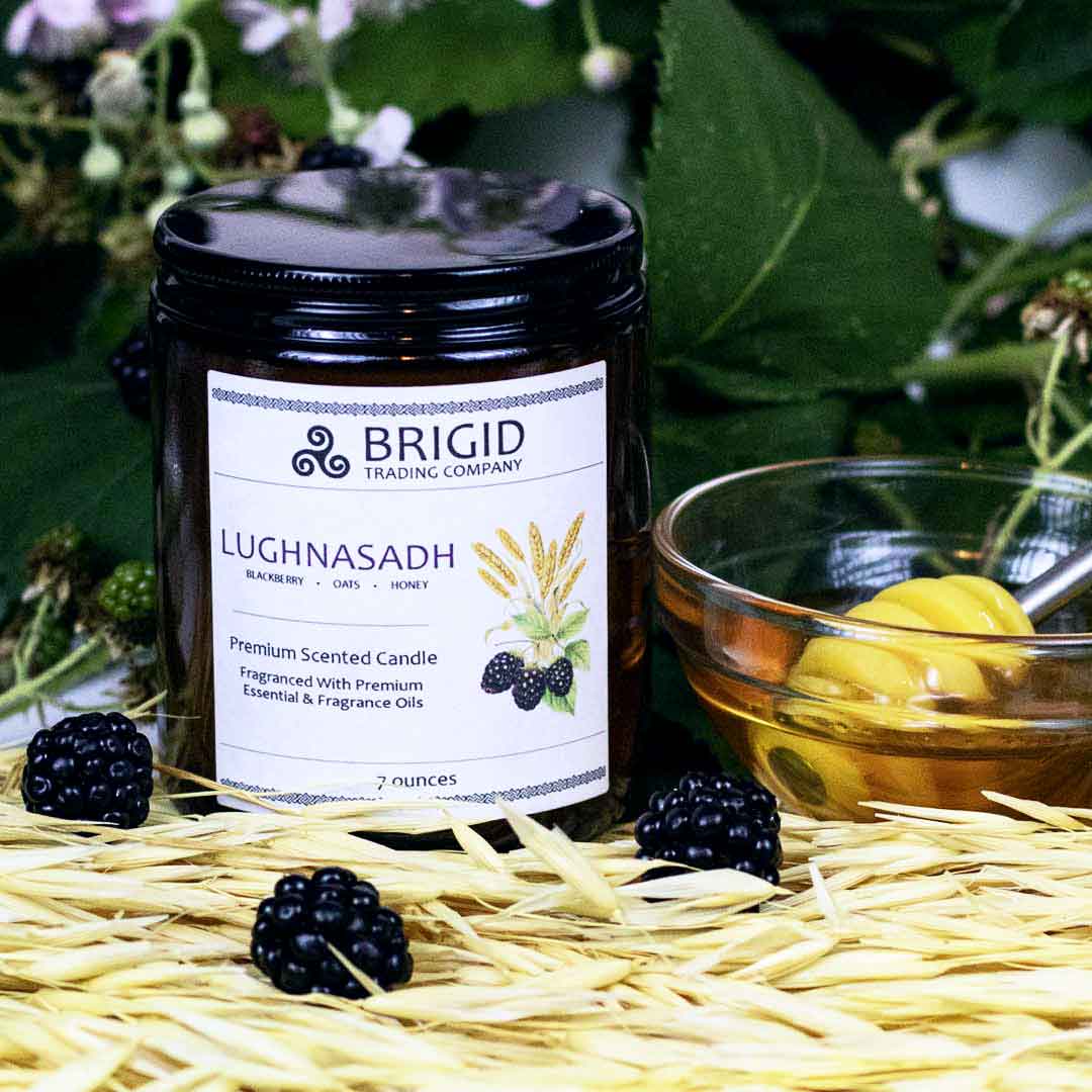 Lughnasadh Soy Wax Candle - Blackberries, Oats, and Honey | Premium Scented Candle | Wiccan Center
