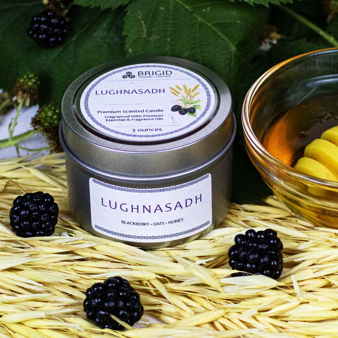 Lughnasadh Soy Wax Candle - Blackberries, Oats, and Honey | Premium Scented Candle | Wiccan Center