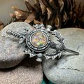 Scottish Thistle Sword Kilt Pin - Handmade in Scotland