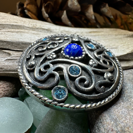 Ancient Spirals Celtic Knot Brooch