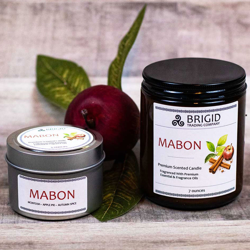 Mabon Soy Wax Candle - McIntosh Apple, Granny Smith, Apple Pie & Harvest Spices | Premium Scented Candle | Wiccan Center