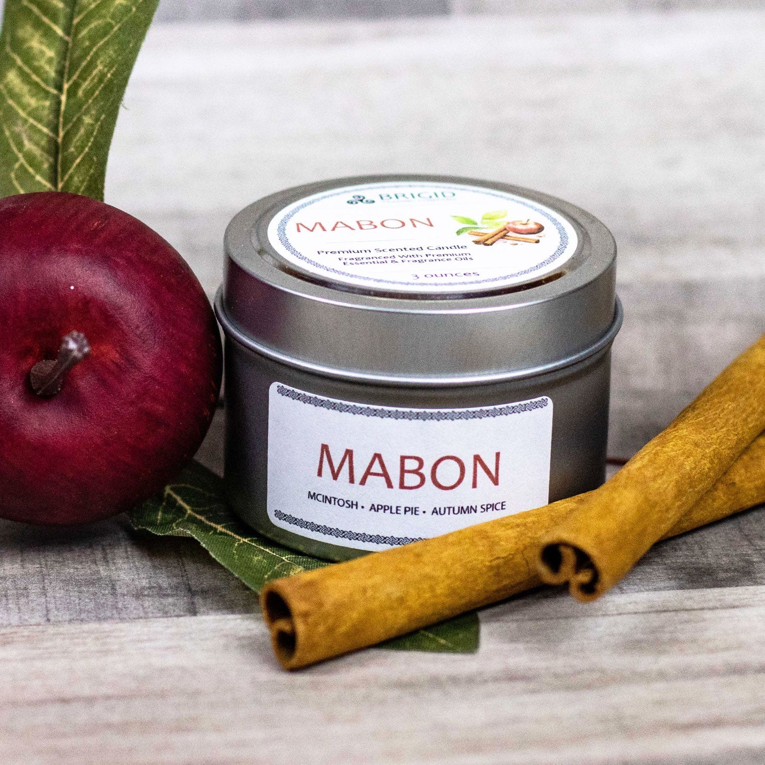 Mabon Soy Wax Candle - McIntosh Apple, Granny Smith, Apple Pie & Harvest Spices | Premium Scented Candle | Wiccan Center