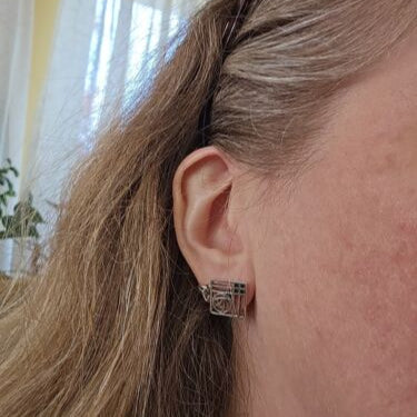 Lacee Mackintosh Rose Post Earrings in Sterling Silver | Post Earrings | Wiccan Center