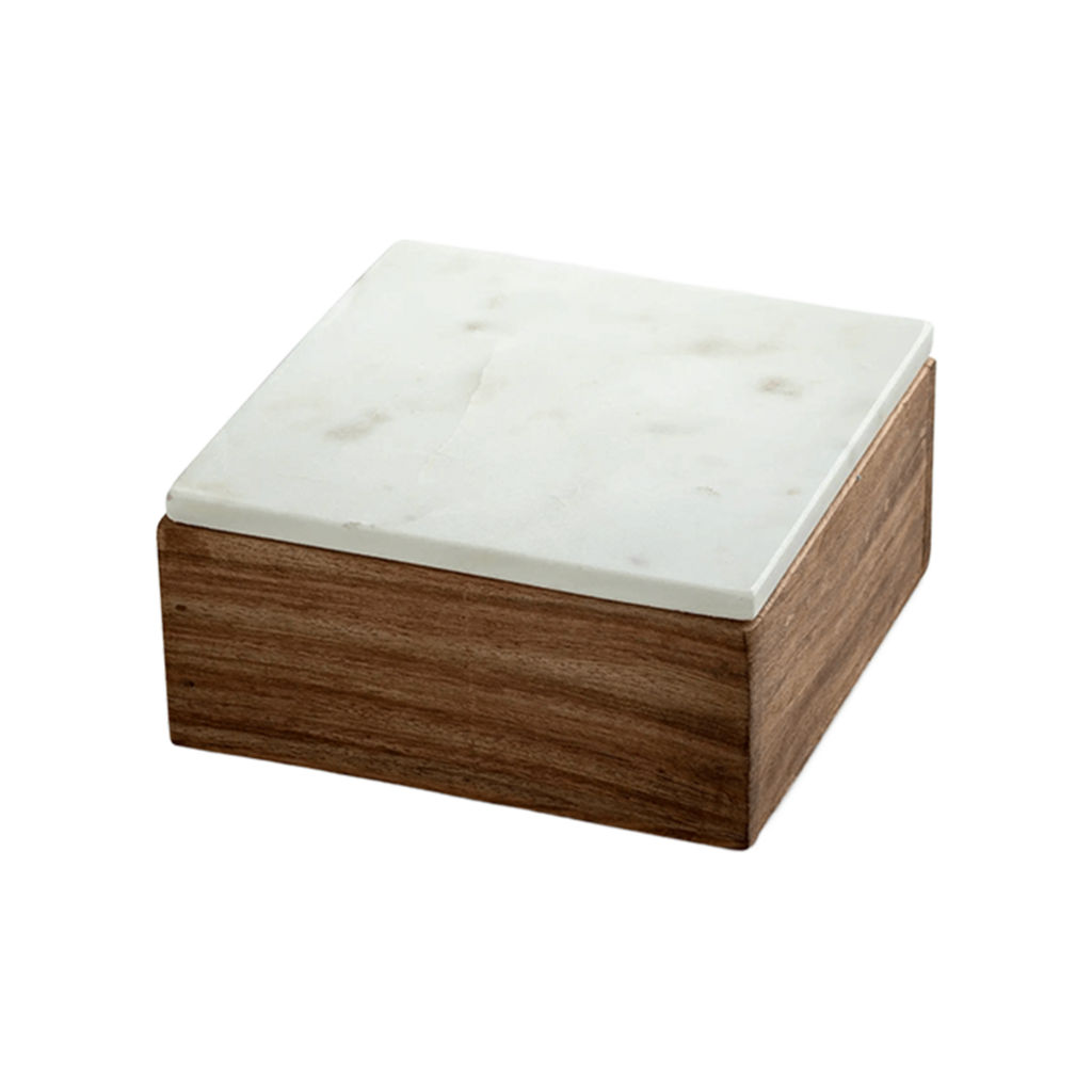 Maeve Wood and Marble Box