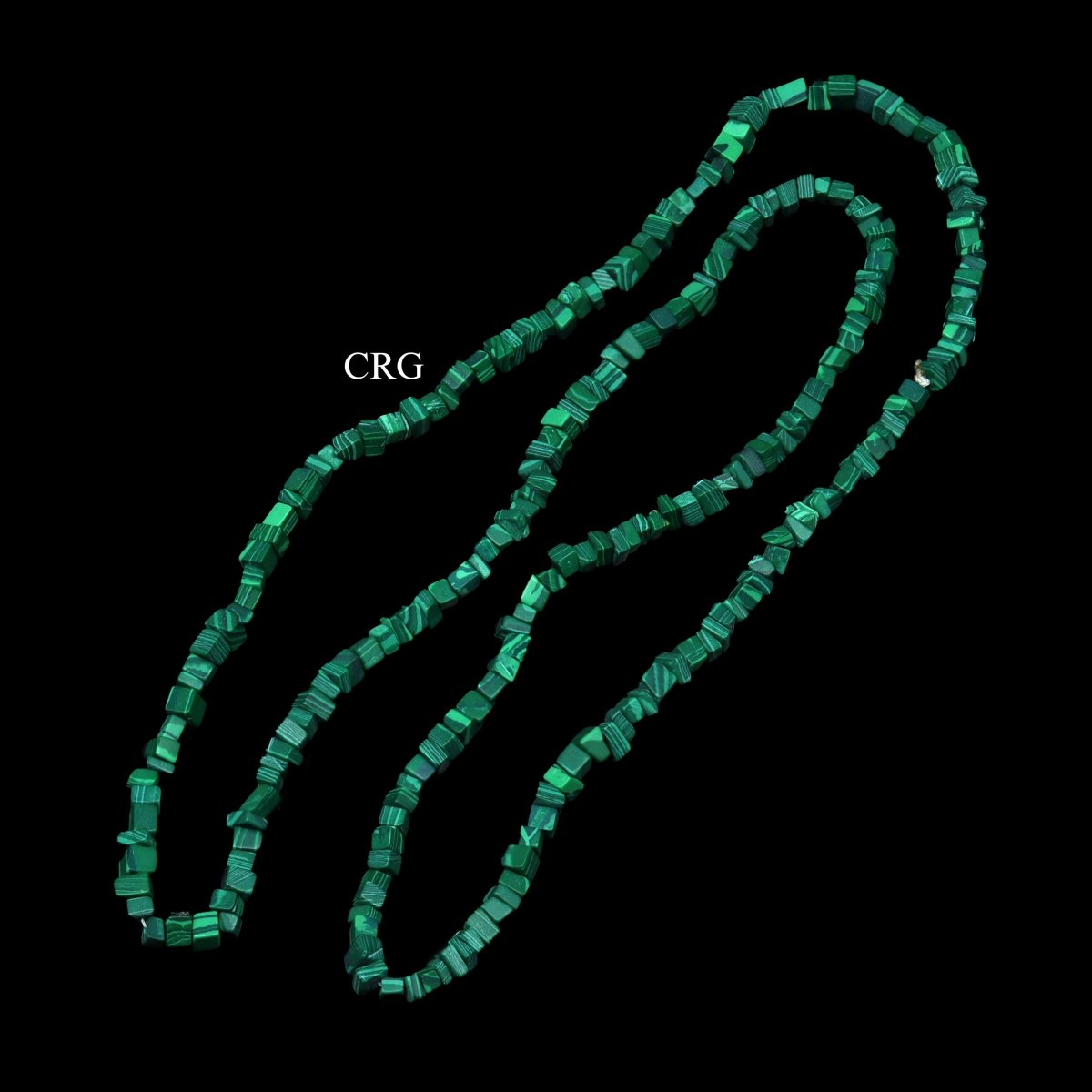 Malachite Inspired Strand Chip Necklace (32 Inches) (1 Piece)