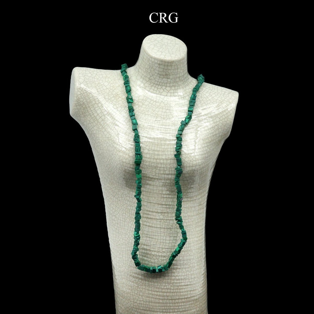 Malachite Inspired Strand Chip Necklace (32 Inches) (1 Piece)