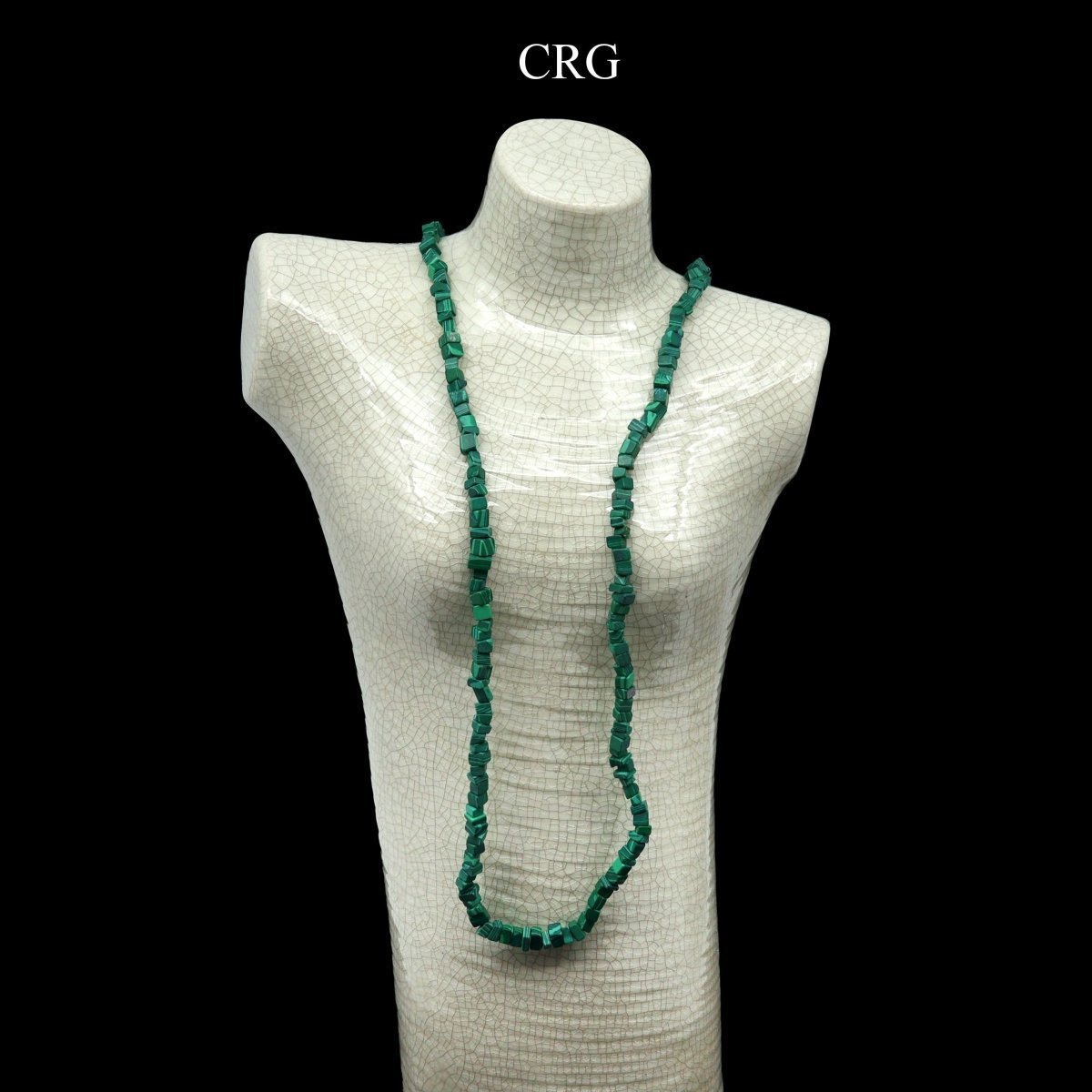 Malachite Inspired Strand Chip Necklace (32 Inches) (1 Piece)