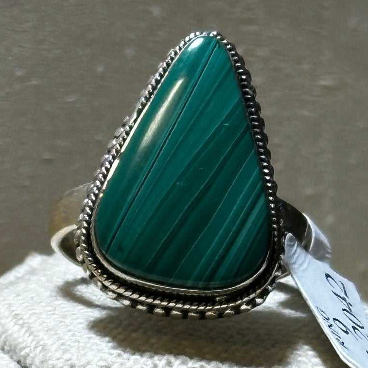 Malachite Ring Size 9 (08.2042) | Rings | Wiccan Center