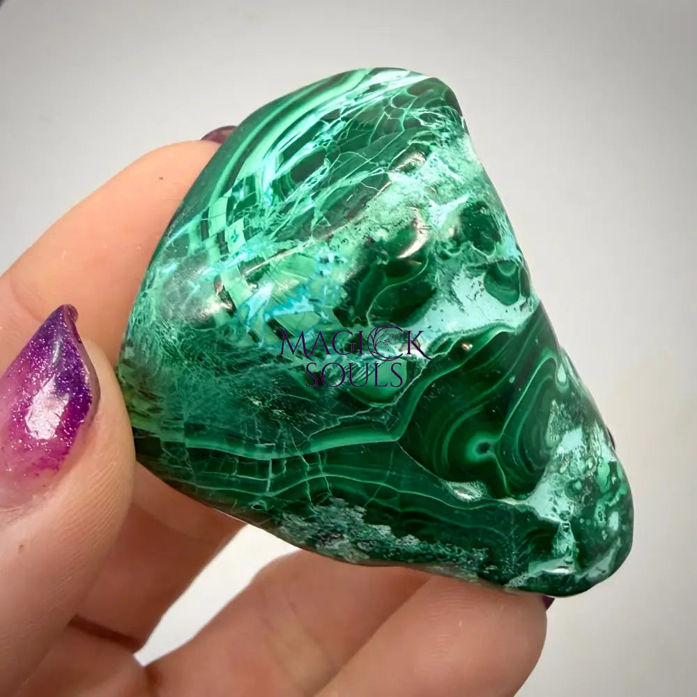 Malacholla Freeform — Malachite & Chrysocolla Crystal for Heart Healing | Rocks & Fossils | Wiccan Center