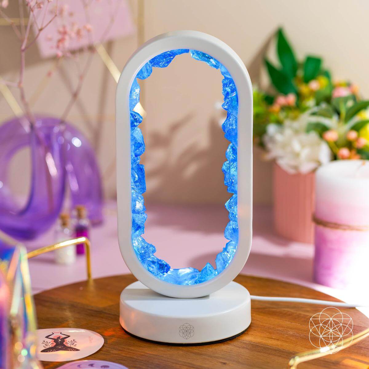 Manifest Success - Clear Quartz Lamp of Achievement | Night Light | Wiccan Center