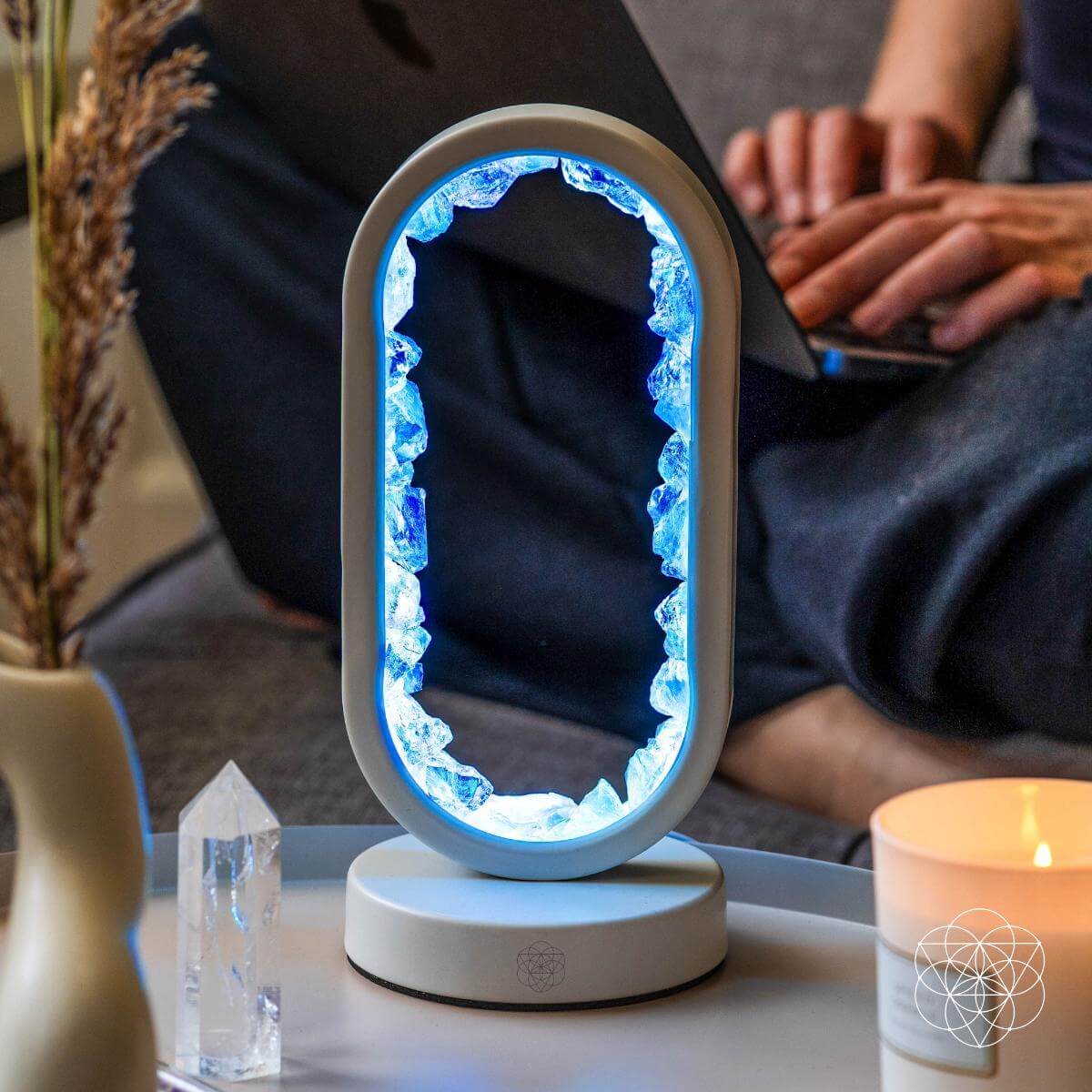 Manifest Success - Clear Quartz Lamp of Achievement | Night Light | Wiccan Center