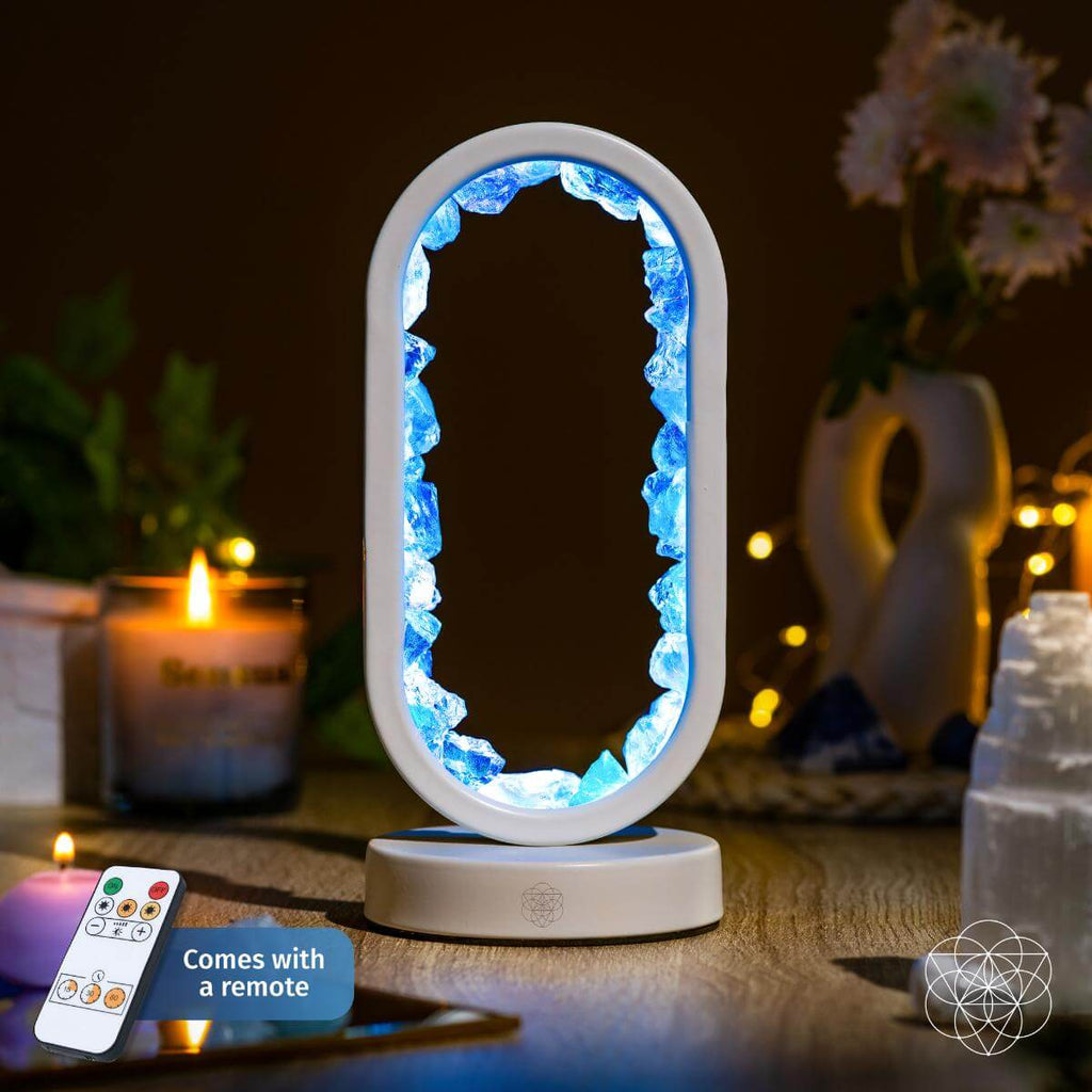 Manifest Success - Clear Quartz Lamp of Achievement | Night Light | Wiccan Center