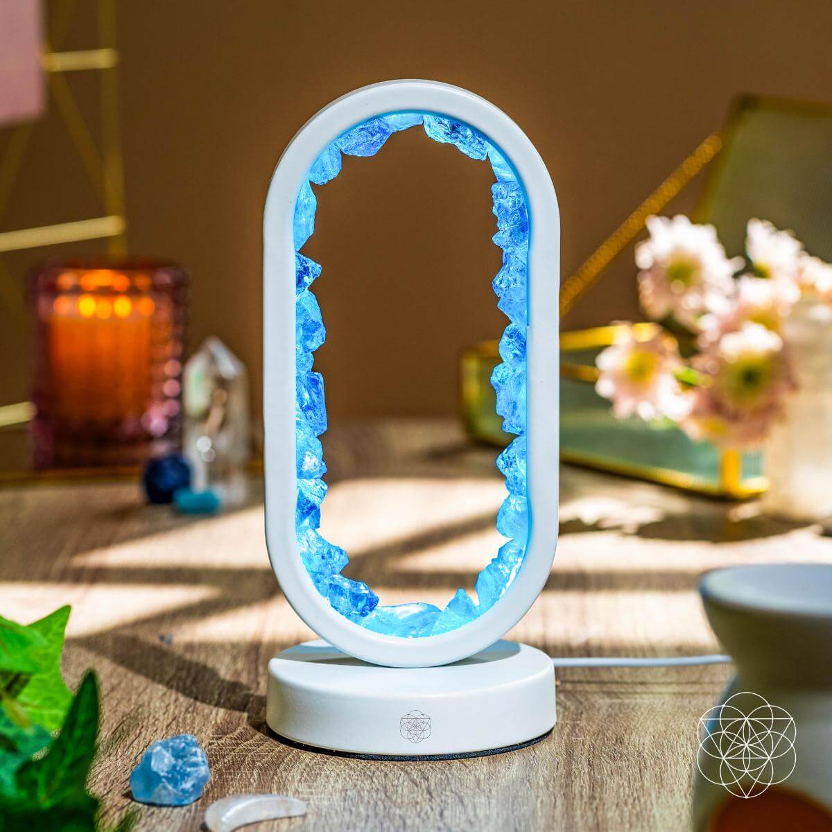 Manifest Success - Clear Quartz Lamp of Achievement | Night Light | Wiccan Center