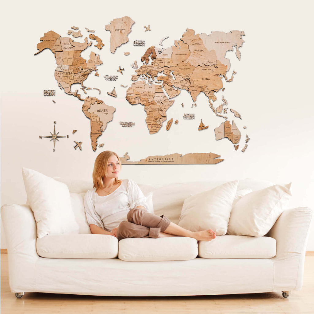 Antarctica For Maps in natural colors