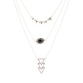 Marcasite and Onyx Sterling Silver Layered Necklace | Necklaces | Wiccan Center