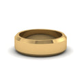 Matte Finish Beveled Anniversary Band For Men