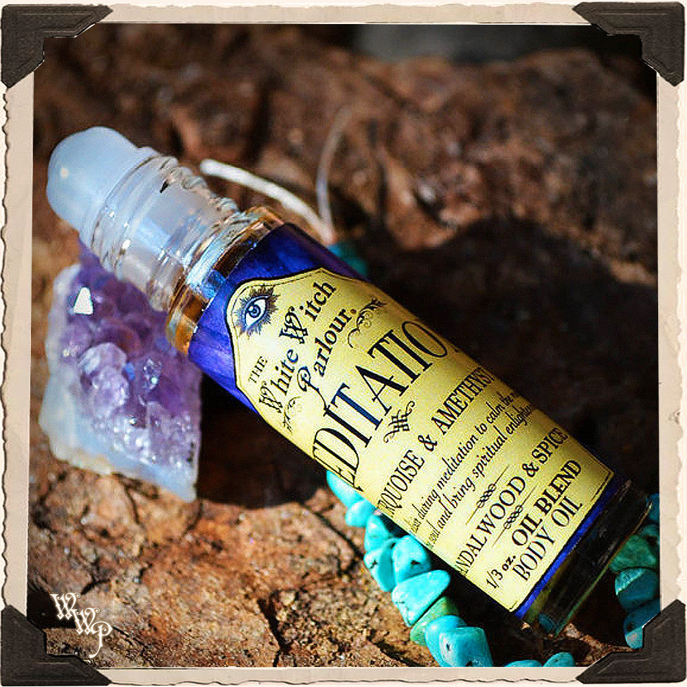 MEDITATION Elixir 1/3oz. Body Oil Rollon. For Wisdom, Peace & Spiritual Enlightenment. | aromatherapy, perfume, oils | Wiccan Center