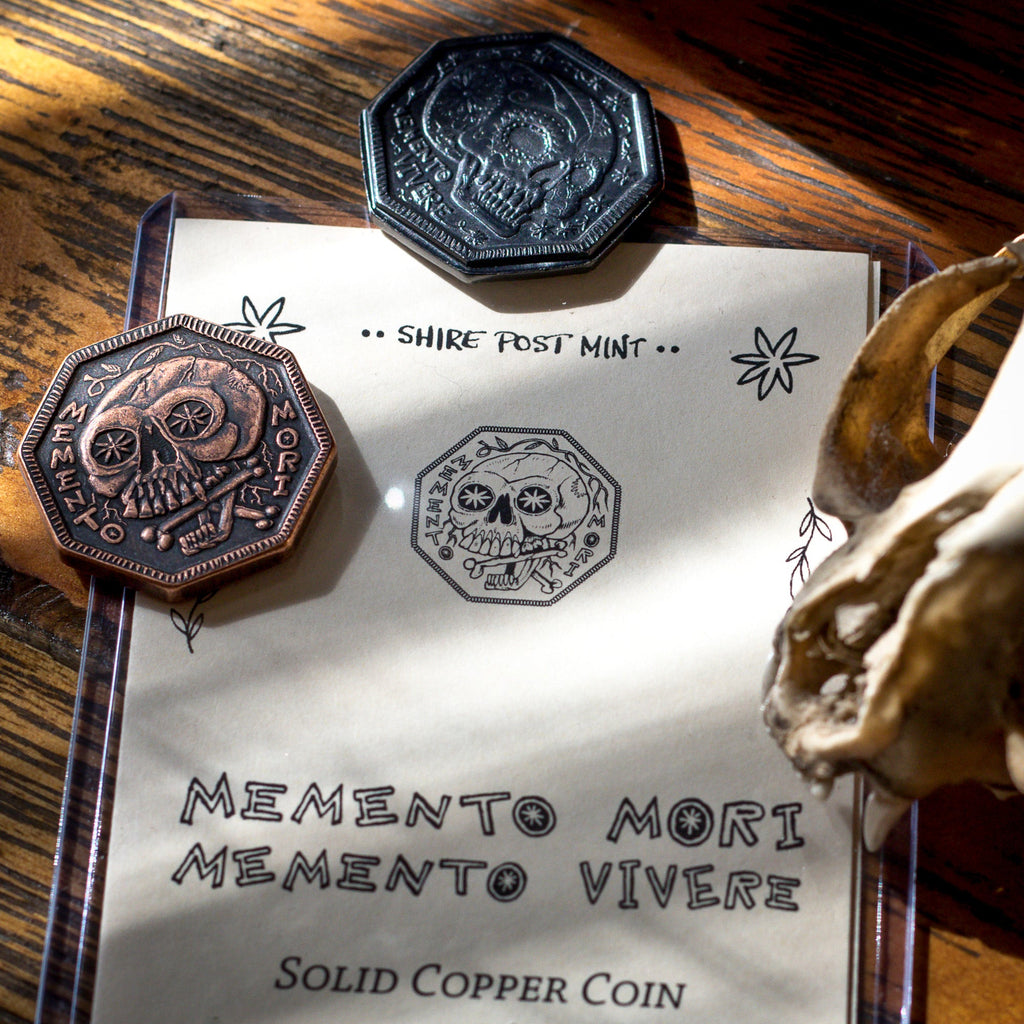 Memento Mori / Memento Vivere Reminder Coin | Artwork | Wiccan Center