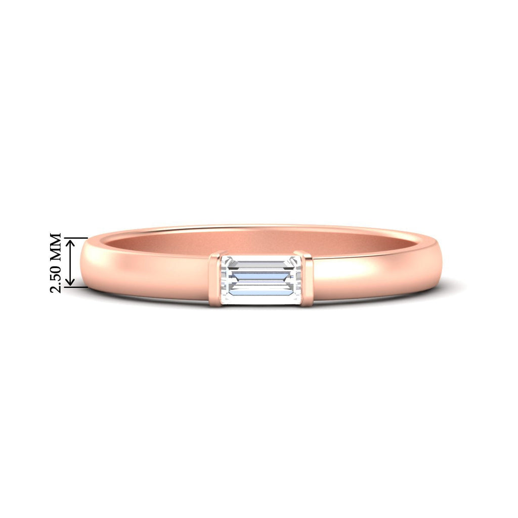 Mens Baguette Diamond Engagement Ring