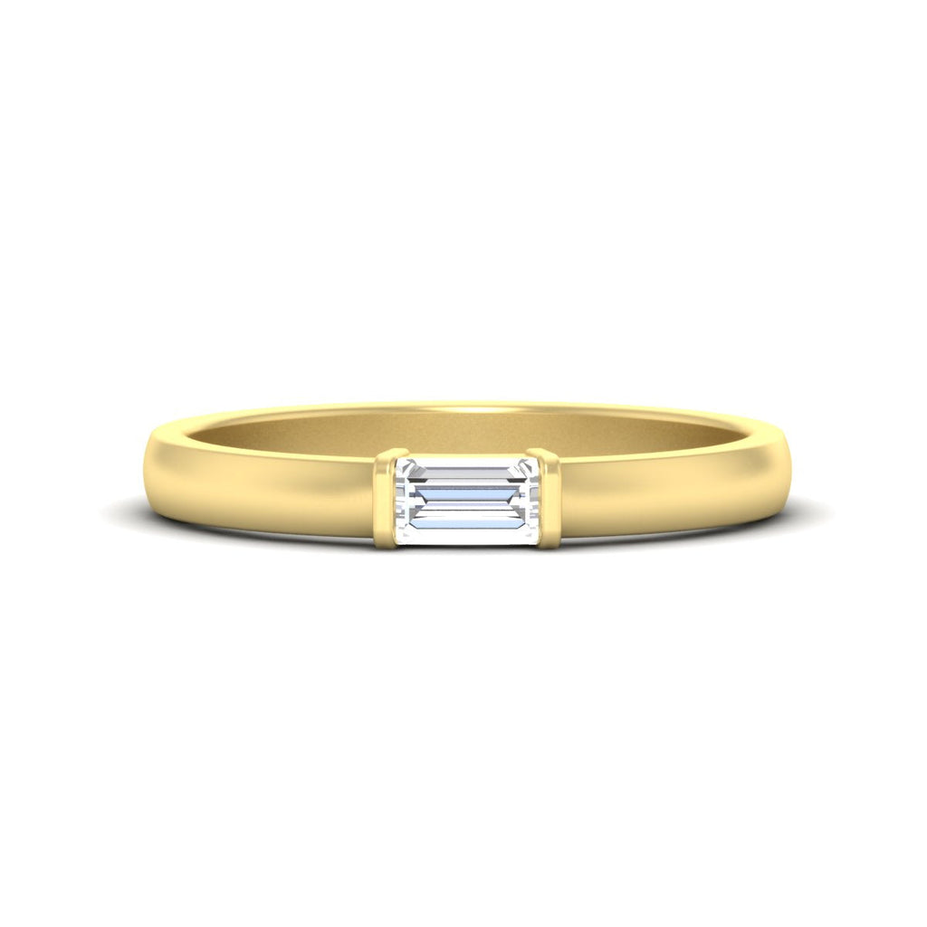 Mens Baguette Diamond Engagement Ring