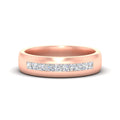 Mens Channel Set Square Wedding Ring
