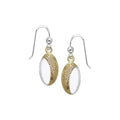 Danu Silver and Gold Celtic Spiral Earrings MER548