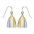 Danu Silver and Gold Celtic Knotwork Earrings by Peter Stone MER549 Exquisite Sterling Silver Jewelry
