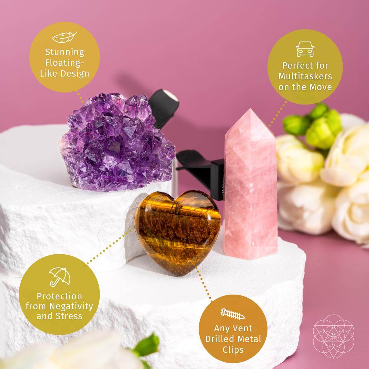 Mindful Multitasker - Crystal Car Kit of Balance | Crystal set | Wiccan Center