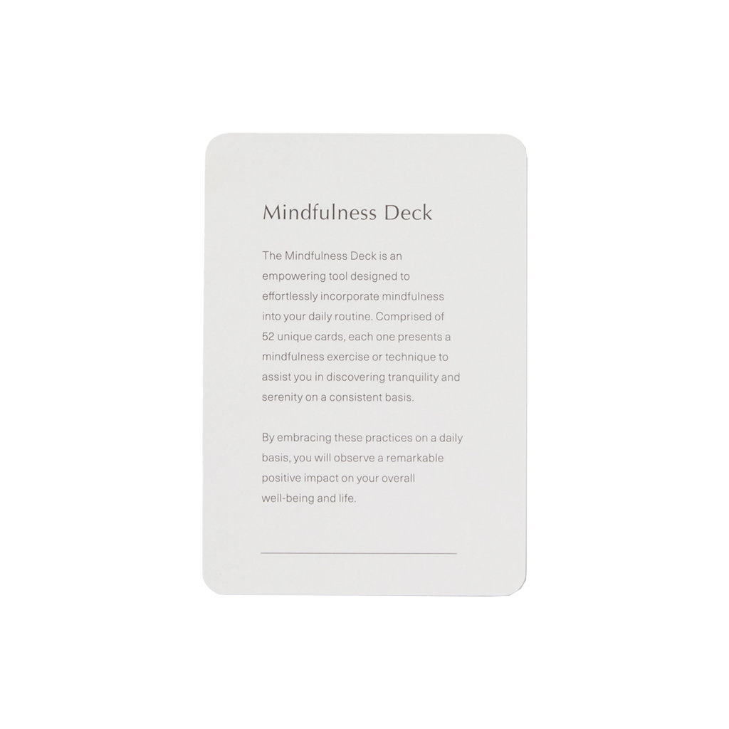 Mindfulness Meditation Card Deck