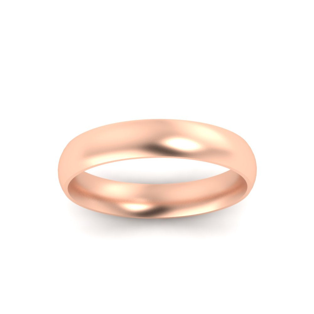 Minimalist 4mm Mens Wedding Band