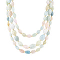 Mixed Morganite Pastel Statement Strand Necklace | Necklaces | Wiccan Center
