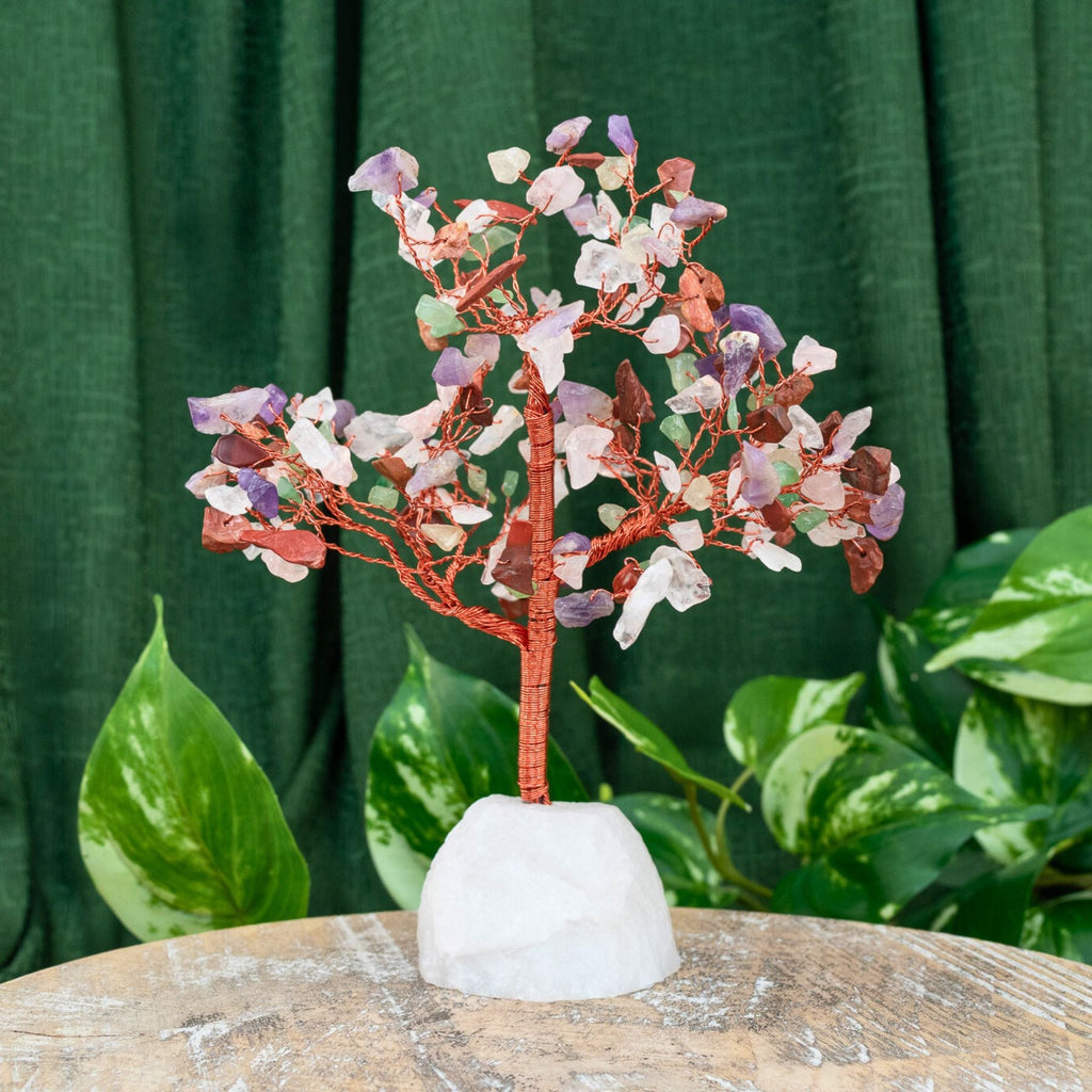 Mixed Gemstone Tree with Crystal Base | | Wiccan Center