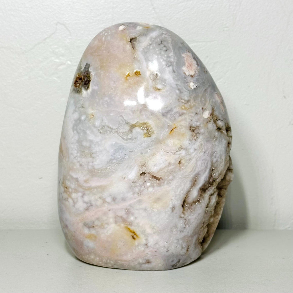 One-of-a-Kind Pink Amethyst Flower Agate Freeform – Blush Lavender Druzy, 3.5 lb