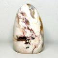 One-of-a-Kind Pink Amethyst Flower Agate Freeform – Blush, Cream & Earth-Tone Banding, 2.2 lb