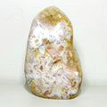 One-of-a-Kind Pink Amethyst Flower Agate Freeform – Cream, Gold & Soft Lavender, 3.2 lb