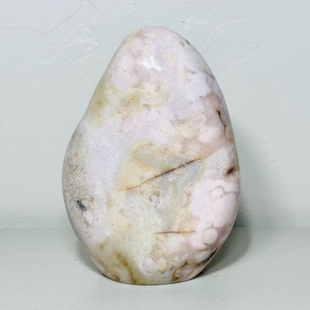 One-of-a-Kind Pink Amethyst Flower Agate Freeform – Rounded Blush Lavender Form, 3 lb