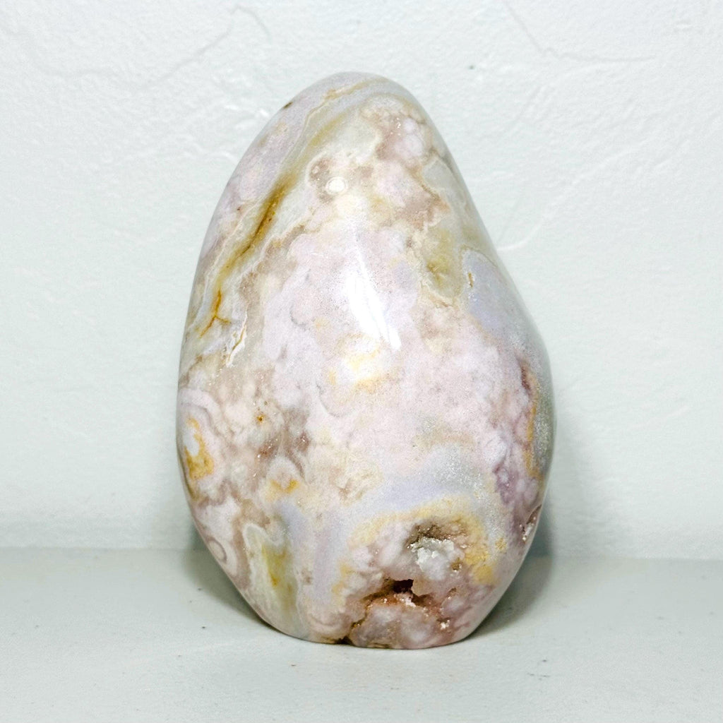 One-of-a-Kind Pink Amethyst Flower Agate Freeform – Rounded Blush Lavender Form, 3 lb