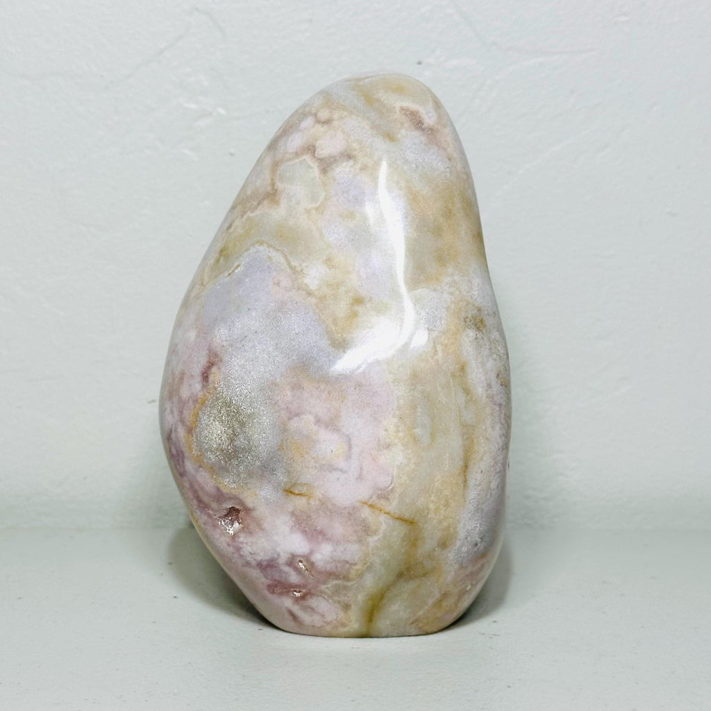 One-of-a-Kind Pink Amethyst Flower Agate Freeform – Rounded Blush Lavender Form, 3 lb