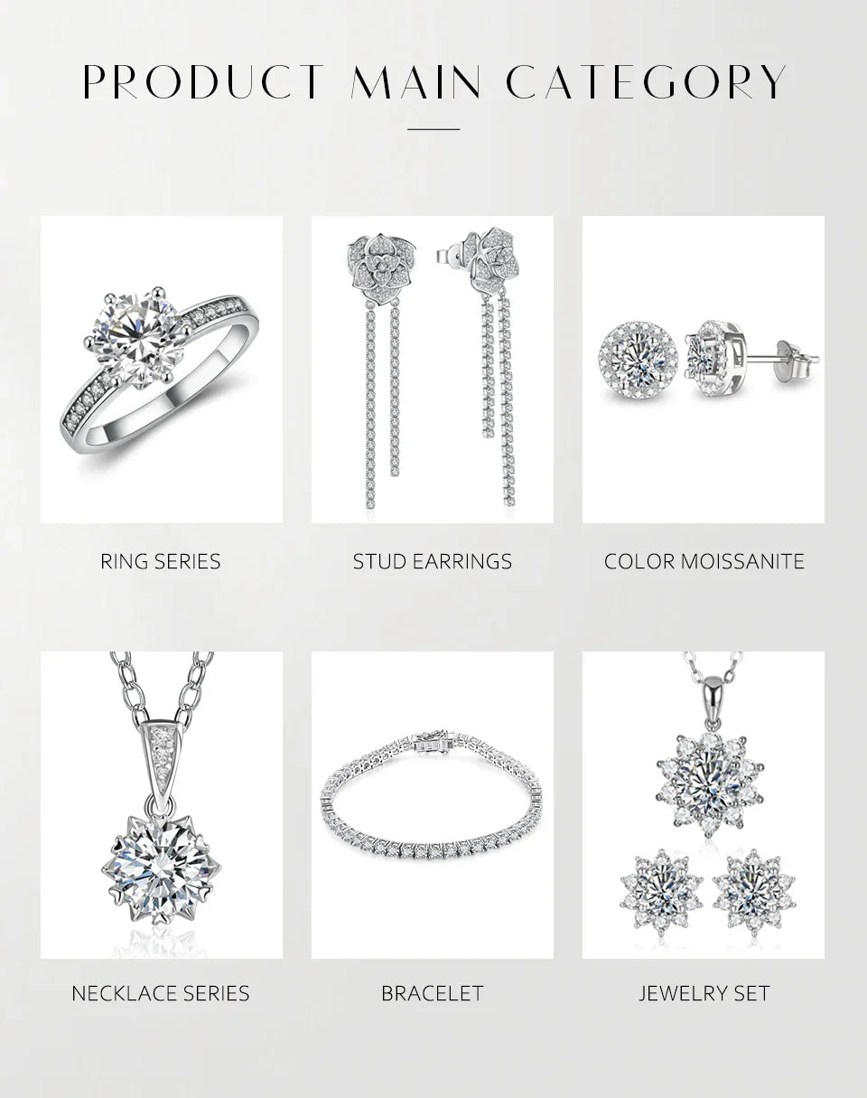 Moissanite Round Stud Earrings 3.5mm D/VVS1 Sterling 925 Silver Drop | | Wiccan Center